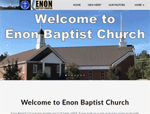 Tablet Screenshot of enonbaptistchurch.org